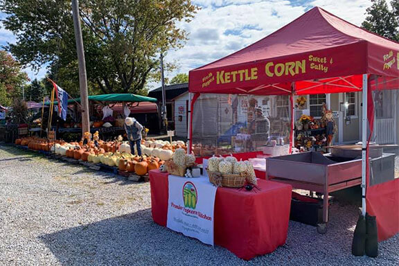 Kettle Corn Stand at Market